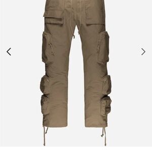 Multi-Pocket Cargo Pants for Men — Olive Brown